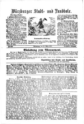 Würzburger Stadt- und Landbote Dienstag 20. März 1877