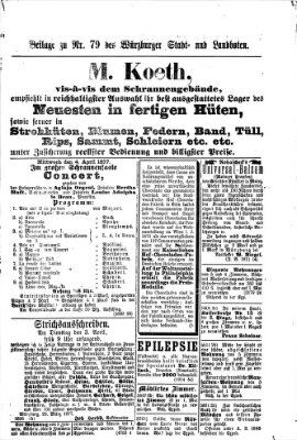 Würzburger Stadt- und Landbote Montag 2. April 1877