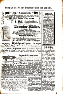 Würzburger Stadt- und Landbote Samstag 7. April 1877