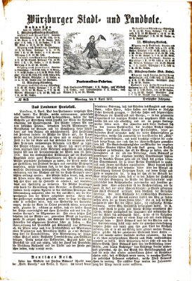 Würzburger Stadt- und Landbote Montag 9. April 1877