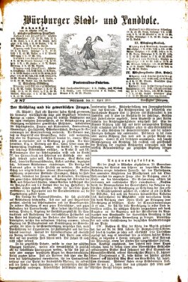 Würzburger Stadt- und Landbote Mittwoch 11. April 1877