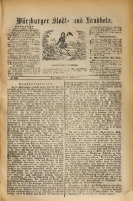 Würzburger Stadt- und Landbote Dienstag 17. April 1877