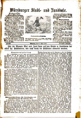 Würzburger Stadt- und Landbote Montag 23. April 1877