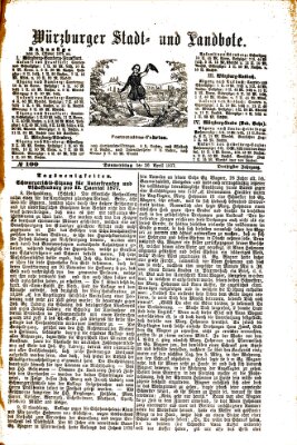 Würzburger Stadt- und Landbote Donnerstag 26. April 1877