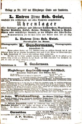 Würzburger Stadt- und Landbote Samstag 28. April 1877