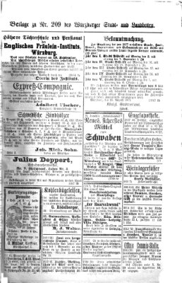 Würzburger Stadt- und Landbote Samstag 1. September 1877