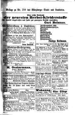 Würzburger Stadt- und Landbote Montag 3. September 1877