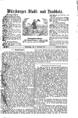 Würzburger Stadt- und Landbote Dienstag 11. September 1877