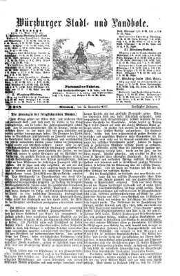 Würzburger Stadt- und Landbote Mittwoch 12. September 1877