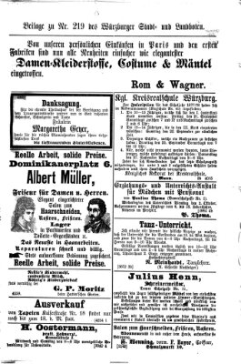 Würzburger Stadt- und Landbote Donnerstag 13. September 1877