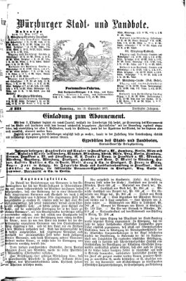 Würzburger Stadt- und Landbote Samstag 15. September 1877