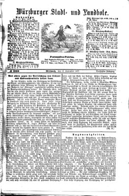 Würzburger Stadt- und Landbote Mittwoch 26. September 1877