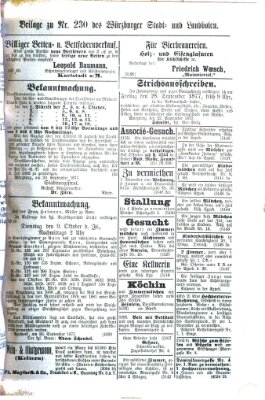 Würzburger Stadt- und Landbote Mittwoch 26. September 1877