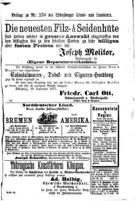 Würzburger Stadt- und Landbote Mittwoch 3. Oktober 1877