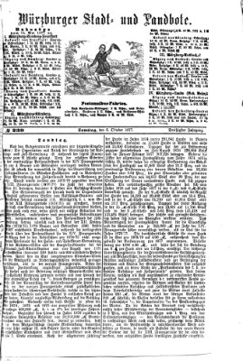 Würzburger Stadt- und Landbote Samstag 6. Oktober 1877