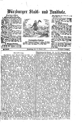 Würzburger Stadt- und Landbote Samstag 13. Oktober 1877