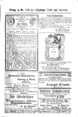 Würzburger Stadt- und Landbote Montag 15. Oktober 1877