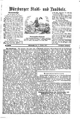 Würzburger Stadt- und Landbote Mittwoch 17. Oktober 1877