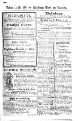 Würzburger Stadt- und Landbote Freitag 19. Oktober 1877