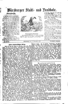 Würzburger Stadt- und Landbote Samstag 17. November 1877