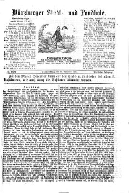 Würzburger Stadt- und Landbote Donnerstag 22. November 1877