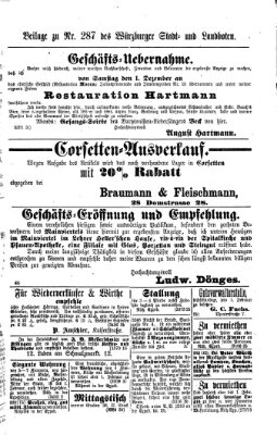 Würzburger Stadt- und Landbote Samstag 1. Dezember 1877