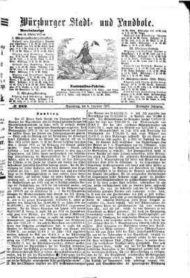 Würzburger Stadt- und Landbote Dienstag 4. Dezember 1877