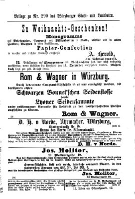 Würzburger Stadt- und Landbote Mittwoch 5. Dezember 1877