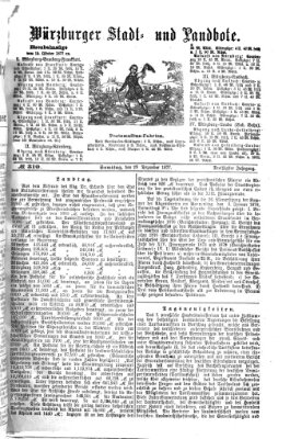 Würzburger Stadt- und Landbote Samstag 29. Dezember 1877