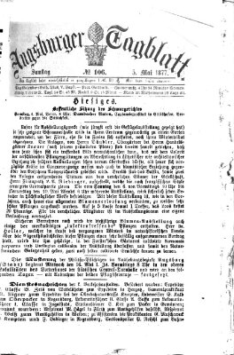 Augsburger Tagblatt Samstag 5. Mai 1877