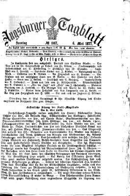 Augsburger Tagblatt Sonntag 6. Mai 1877