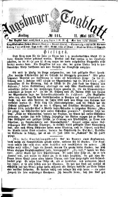 Augsburger Tagblatt Freitag 11. Mai 1877