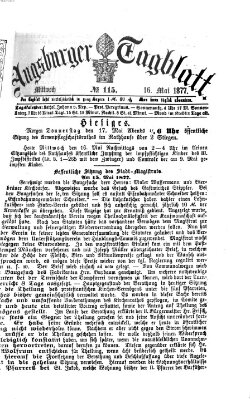 Augsburger Tagblatt Mittwoch 16. Mai 1877