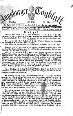 Augsburger Tagblatt Dienstag 29. Mai 1877