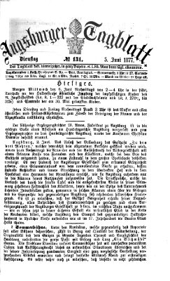 Augsburger Tagblatt Dienstag 5. Juni 1877