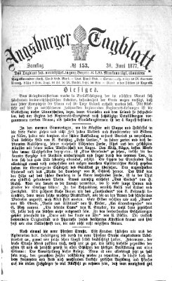 Augsburger Tagblatt Samstag 30. Juni 1877