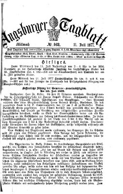 Augsburger Tagblatt Mittwoch 11. Juli 1877