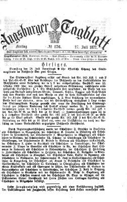 Augsburger Tagblatt Freitag 27. Juli 1877