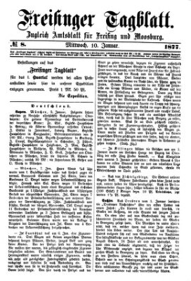 Freisinger Tagblatt (Freisinger Wochenblatt) Mittwoch 10. Januar 1877