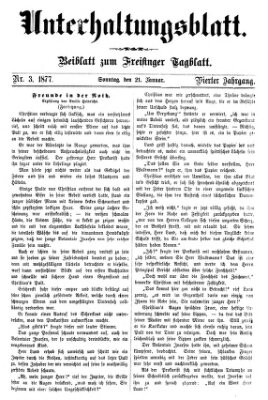 Freisinger Tagblatt (Freisinger Wochenblatt) Sonntag 21. Januar 1877