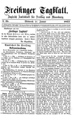 Freisinger Tagblatt (Freisinger Wochenblatt) Mittwoch 31. Januar 1877