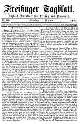 Freisinger Tagblatt (Freisinger Wochenblatt) Samstag 10. Februar 1877