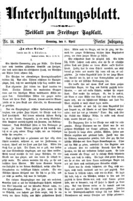 Freisinger Tagblatt (Freisinger Wochenblatt) Sonntag 8. April 1877