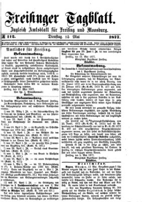 Freisinger Tagblatt (Freisinger Wochenblatt) Dienstag 15. Mai 1877