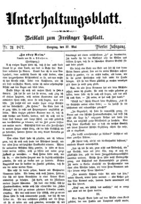 Freisinger Tagblatt (Freisinger Wochenblatt) Sonntag 27. Mai 1877