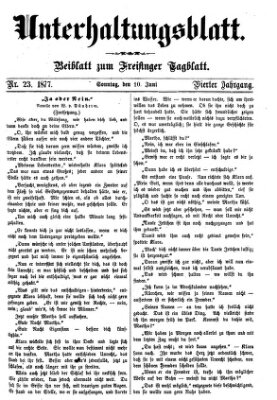 Freisinger Tagblatt (Freisinger Wochenblatt) Sonntag 10. Juni 1877