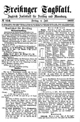 Freisinger Tagblatt (Freisinger Wochenblatt) Freitag 6. Juli 1877