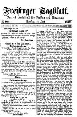 Freisinger Tagblatt (Freisinger Wochenblatt) Samstag 14. Juli 1877