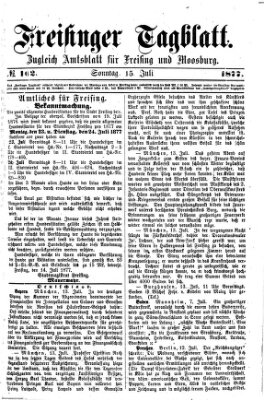 Freisinger Tagblatt (Freisinger Wochenblatt) Sonntag 15. Juli 1877