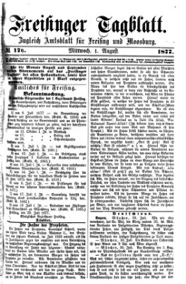 Freisinger Tagblatt (Freisinger Wochenblatt) Mittwoch 1. August 1877